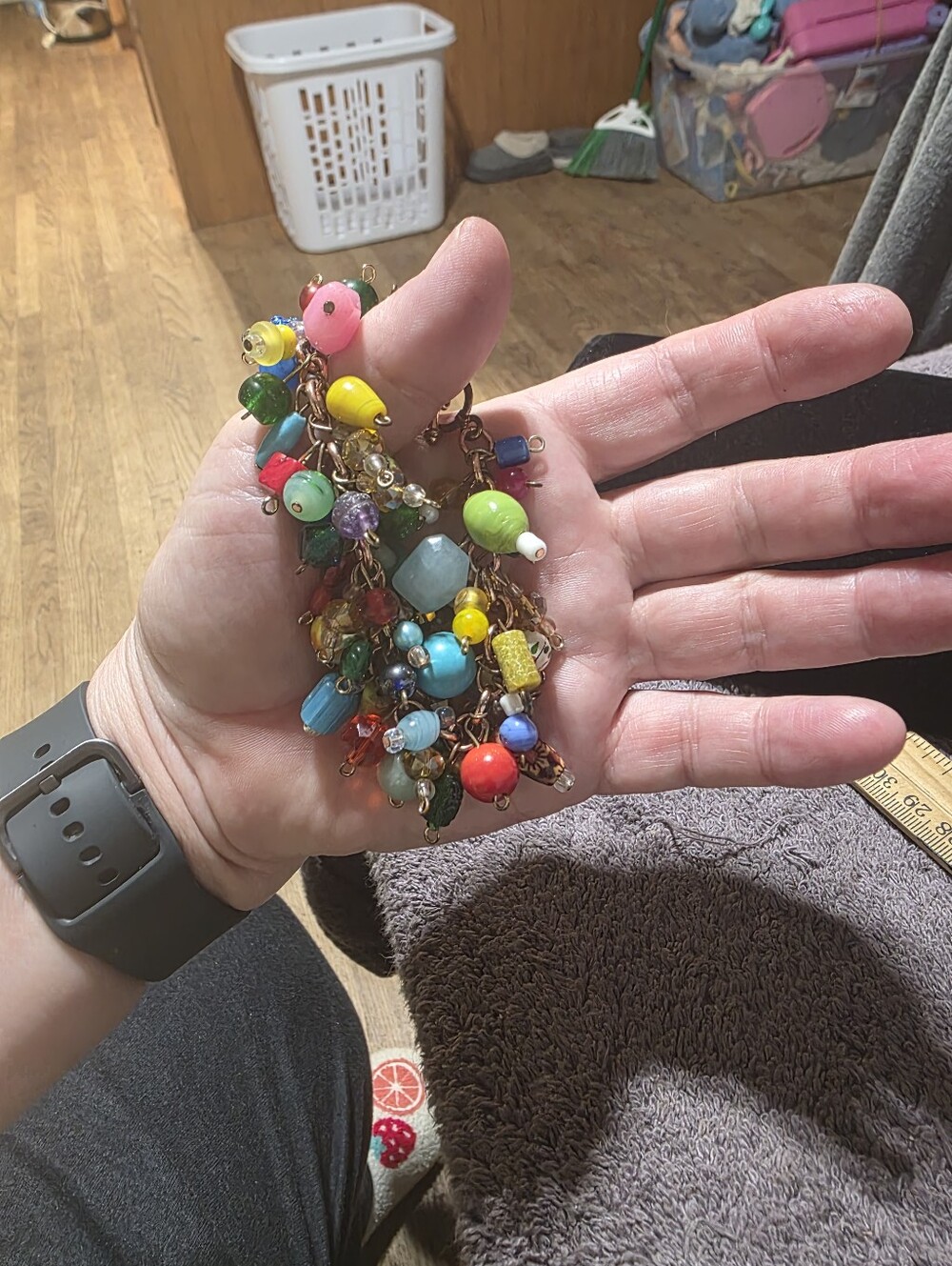 Rose Gold Colored Fruit  Baket Bracelet - Picture 5 of 10